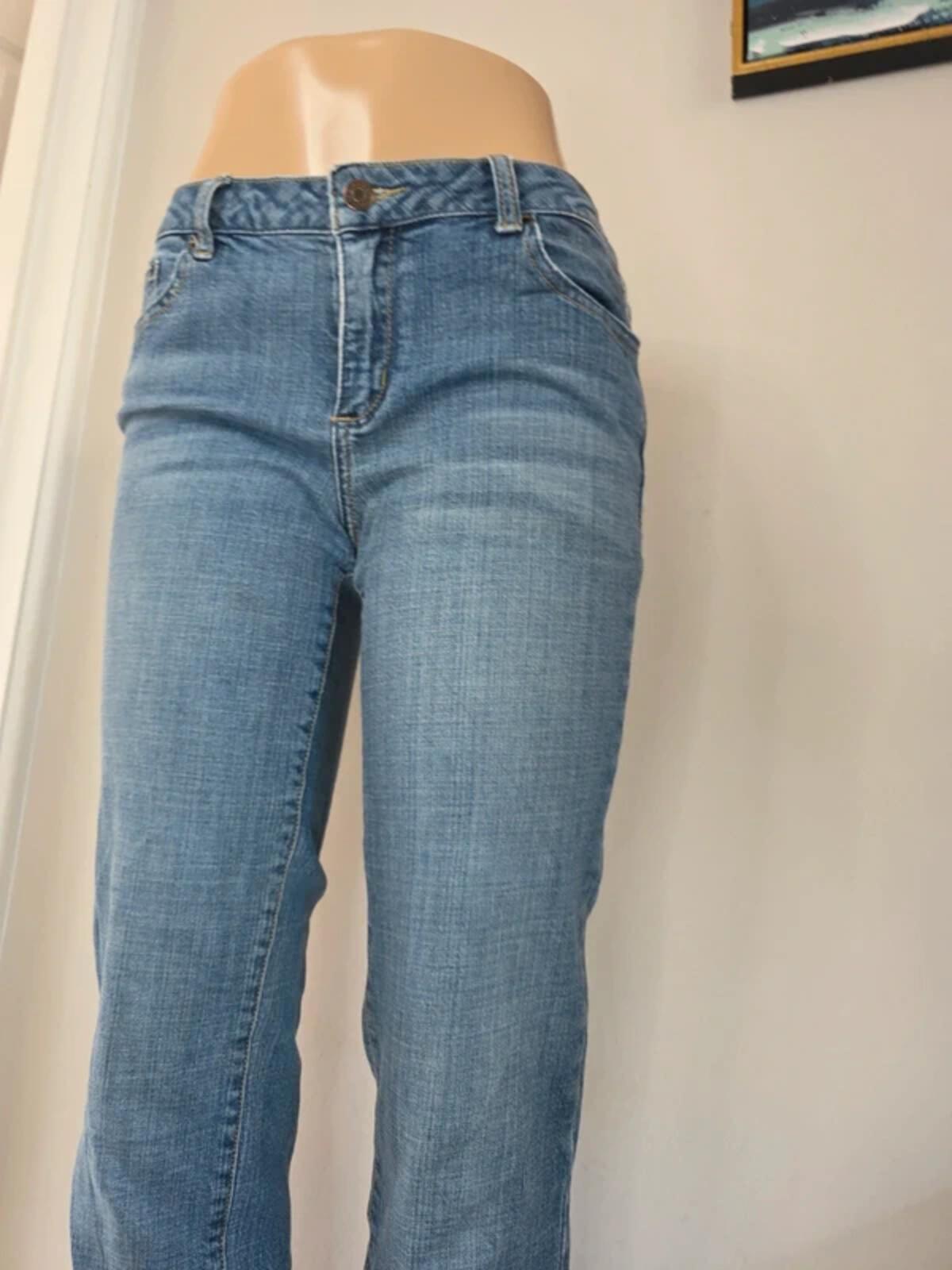 Garage Low Rise Straight Vintage Y2K Jeans UK Size 10 Tall