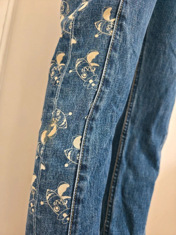 Vintage Y2K Billionaire Boys Club Mid Rise Straight Jeans UK Size 8/10