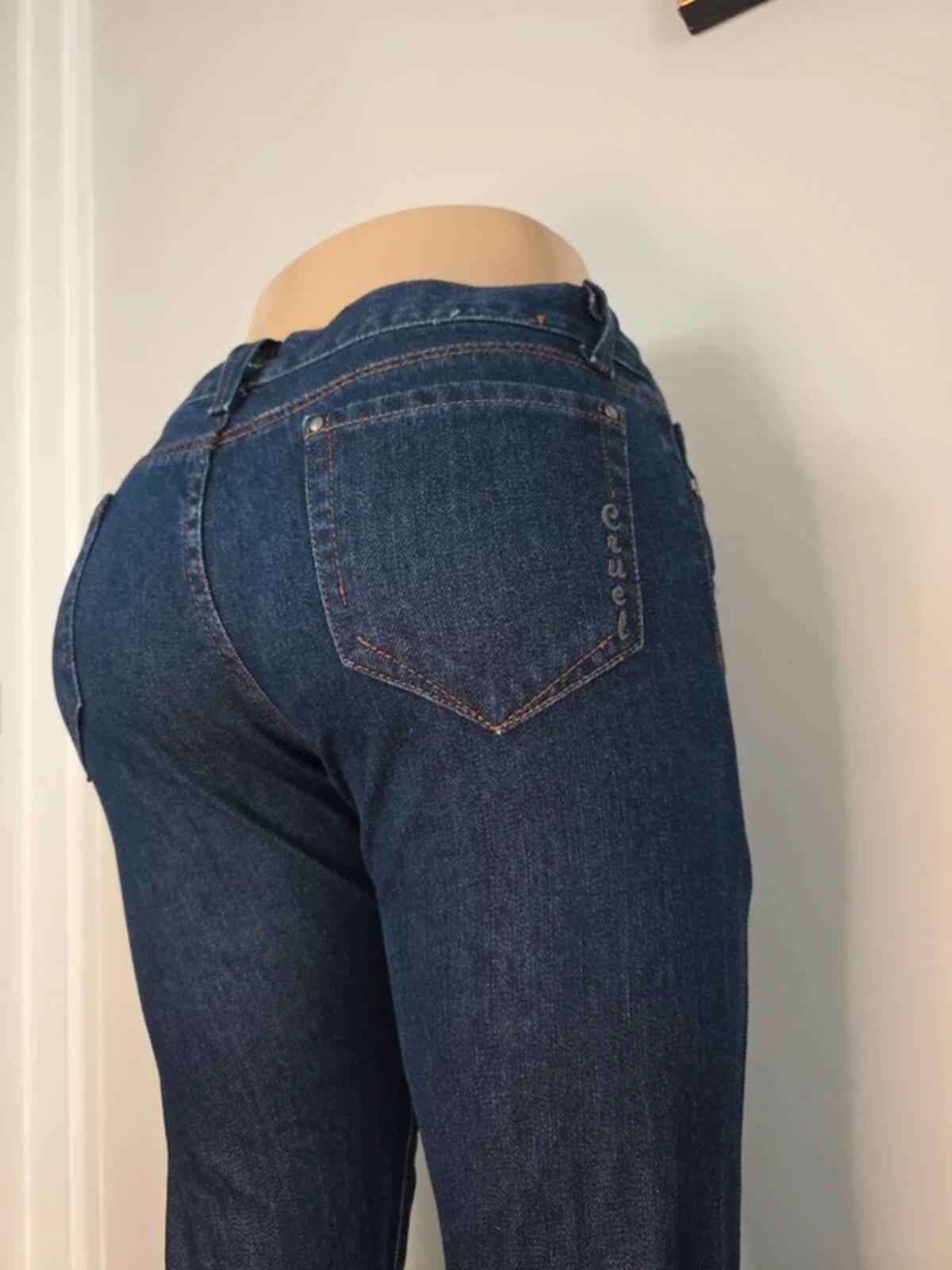 Cruel Girl Low Rise Bootcut Jeans UK Size 8