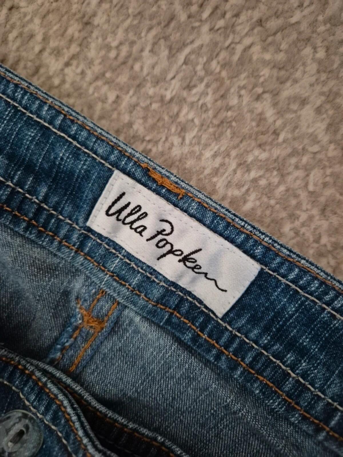 Vintage Y2K Ulla Popken Mid Rise Bling Flared Jeans UK Size 14/16 Petite