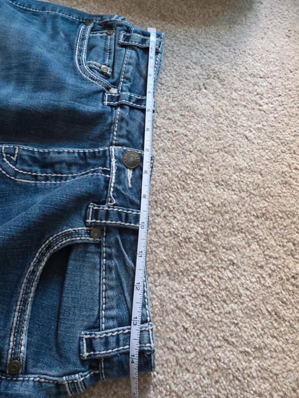 Rock & Roll Mid Rise Baby Bootcut Vintage Y2K Jeans UK Size 8 Tall