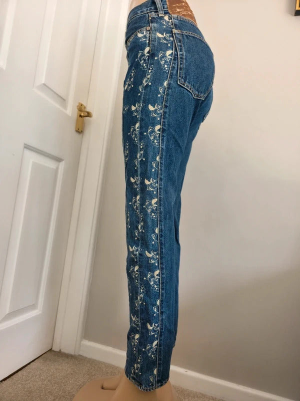 Vintage Y2K Billionaire Boys Club Mid Rise Straight Jeans UK Size 8/10
