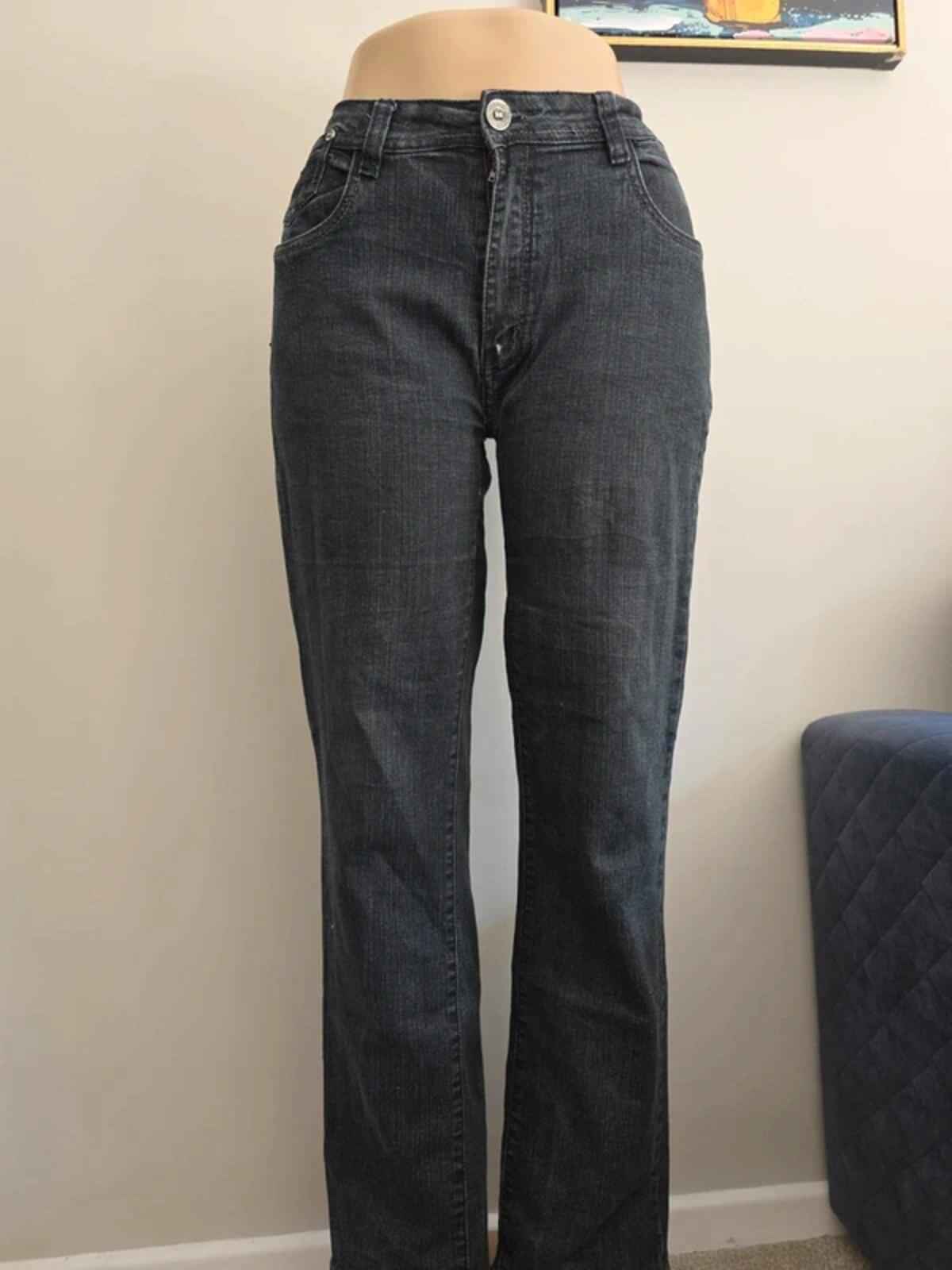 W&S Mid Rise Baggy Straight Vintage Y2K Jeans UK Size 16