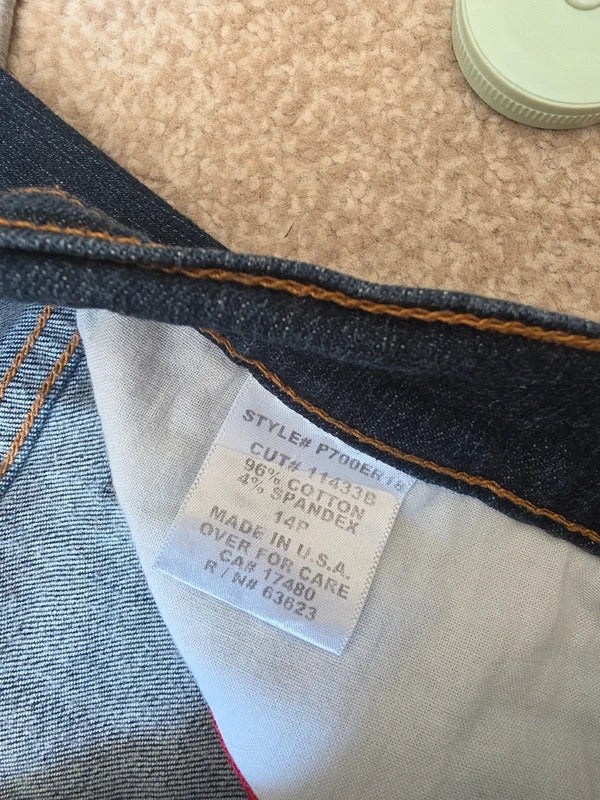 NYDJ Petite High Rise Bootcut Jeans UK Size 14