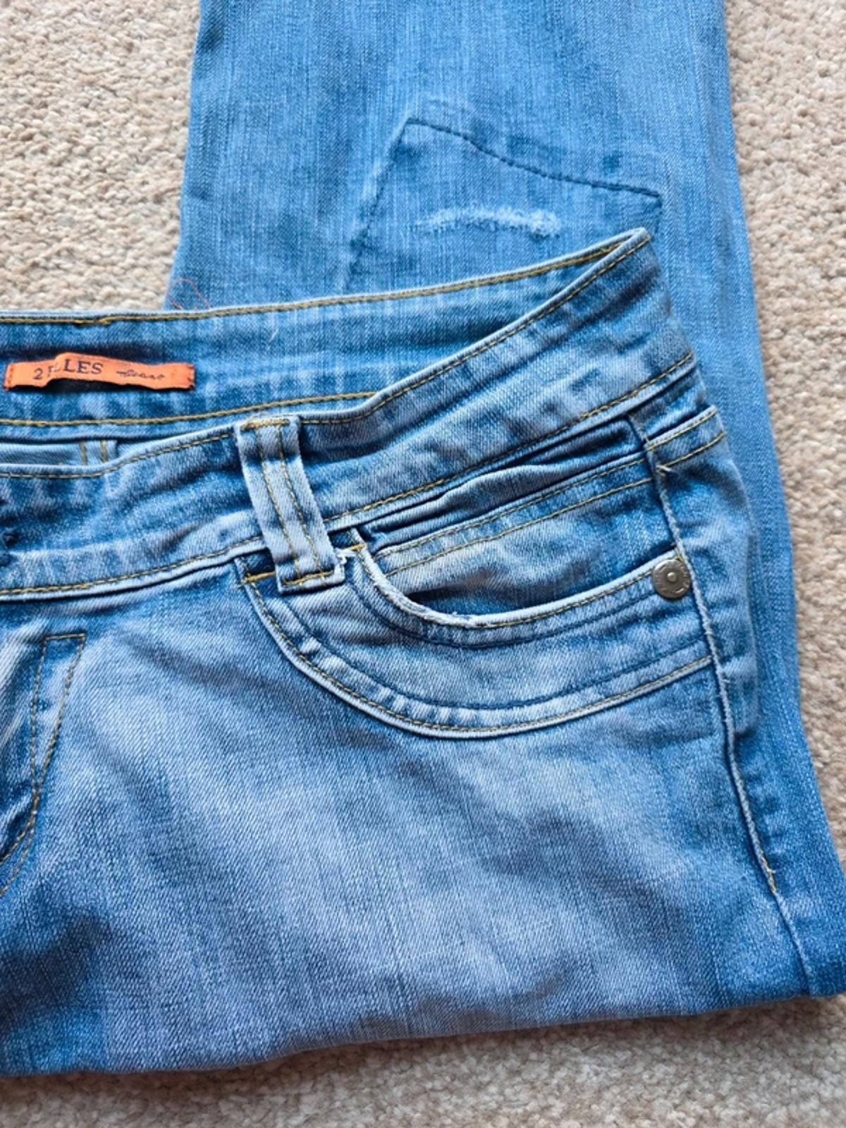 Vintage Y2K 2 Elles Low Rise Bootcut Jeans UK Size 14 Tall