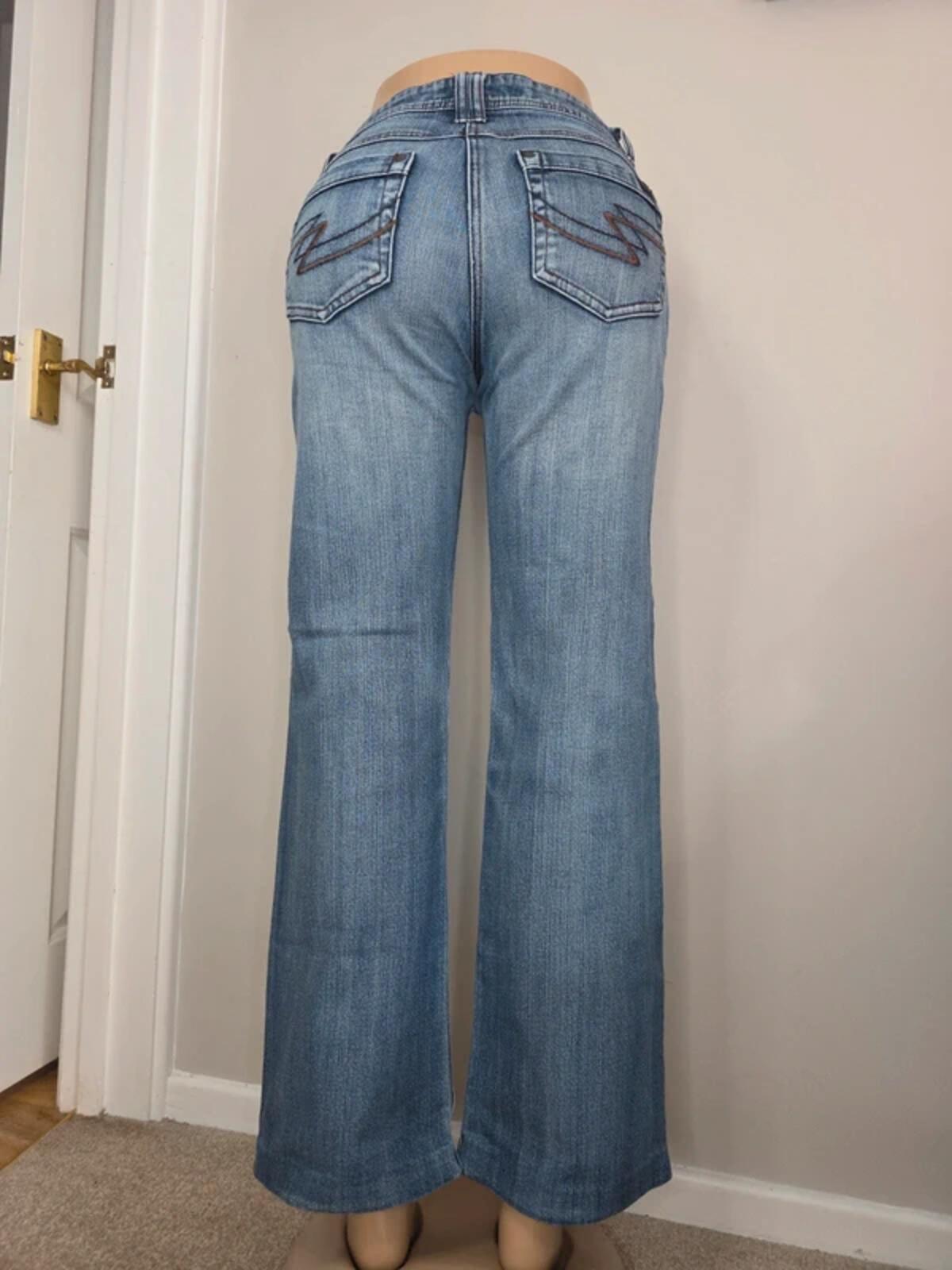 Cecil Mid Rise Relaxed Bootcut Jeans UK Size 8/10 Petite