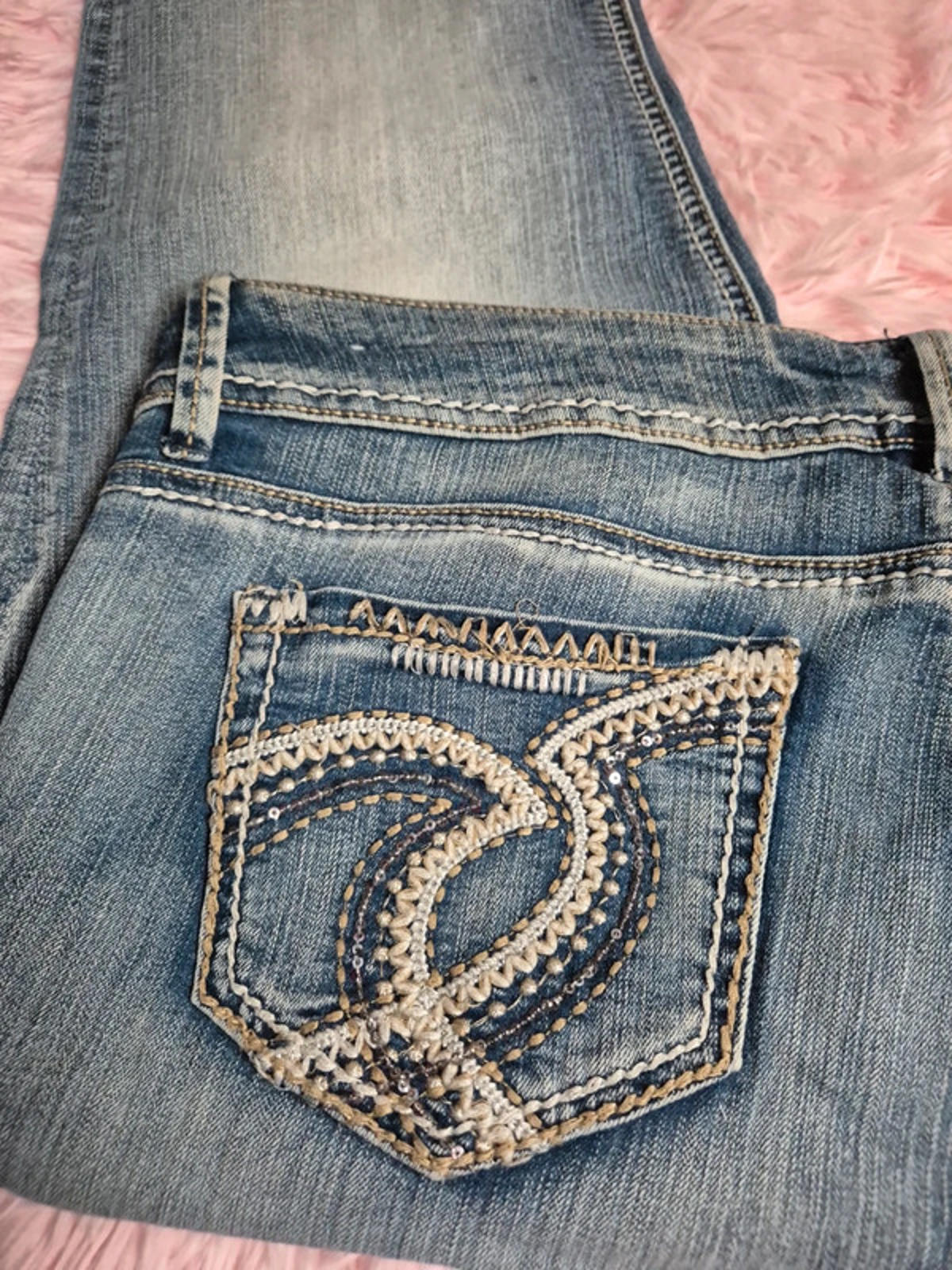 Vintage Y2K Maurices Straight Mid Rise Jeans UK 18 Petite