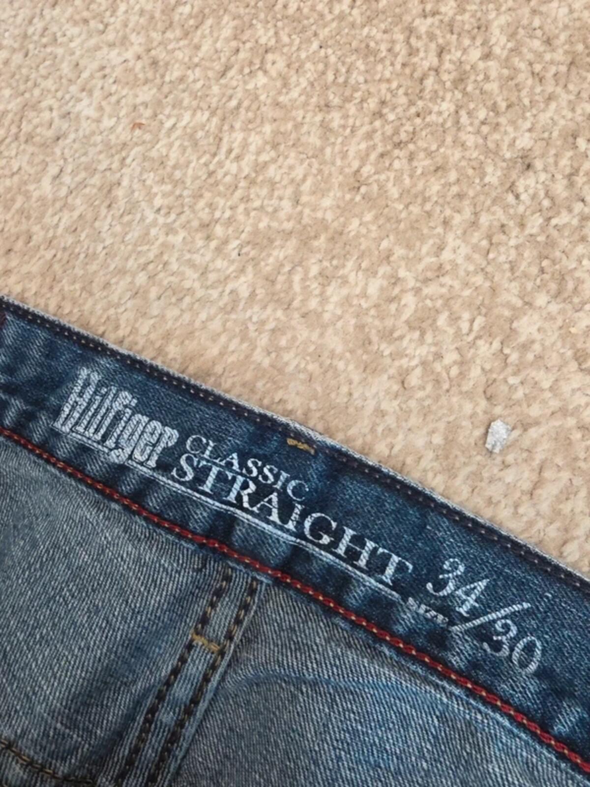 Tommy Hilfiger High Rise Straight Relaxed Vintage Y2K Jeans UK Size 16 Petite