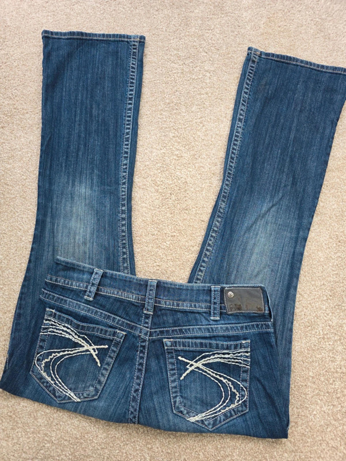 Vintage Y2K Suki Mid Rise Flare Jeans UK Size 12