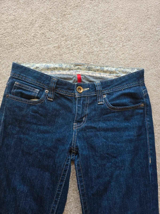 Vintage Y2K Ultra Low Rise Cropped Uniqlo Jeans UK Size 4/6