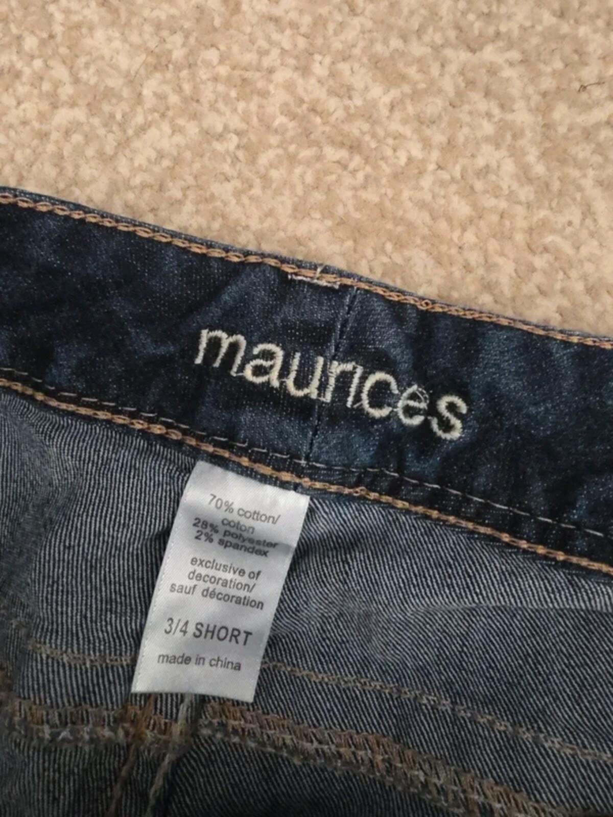Maurices Low Rise Bootcut Vintage Y2K Jeans UK Size 8