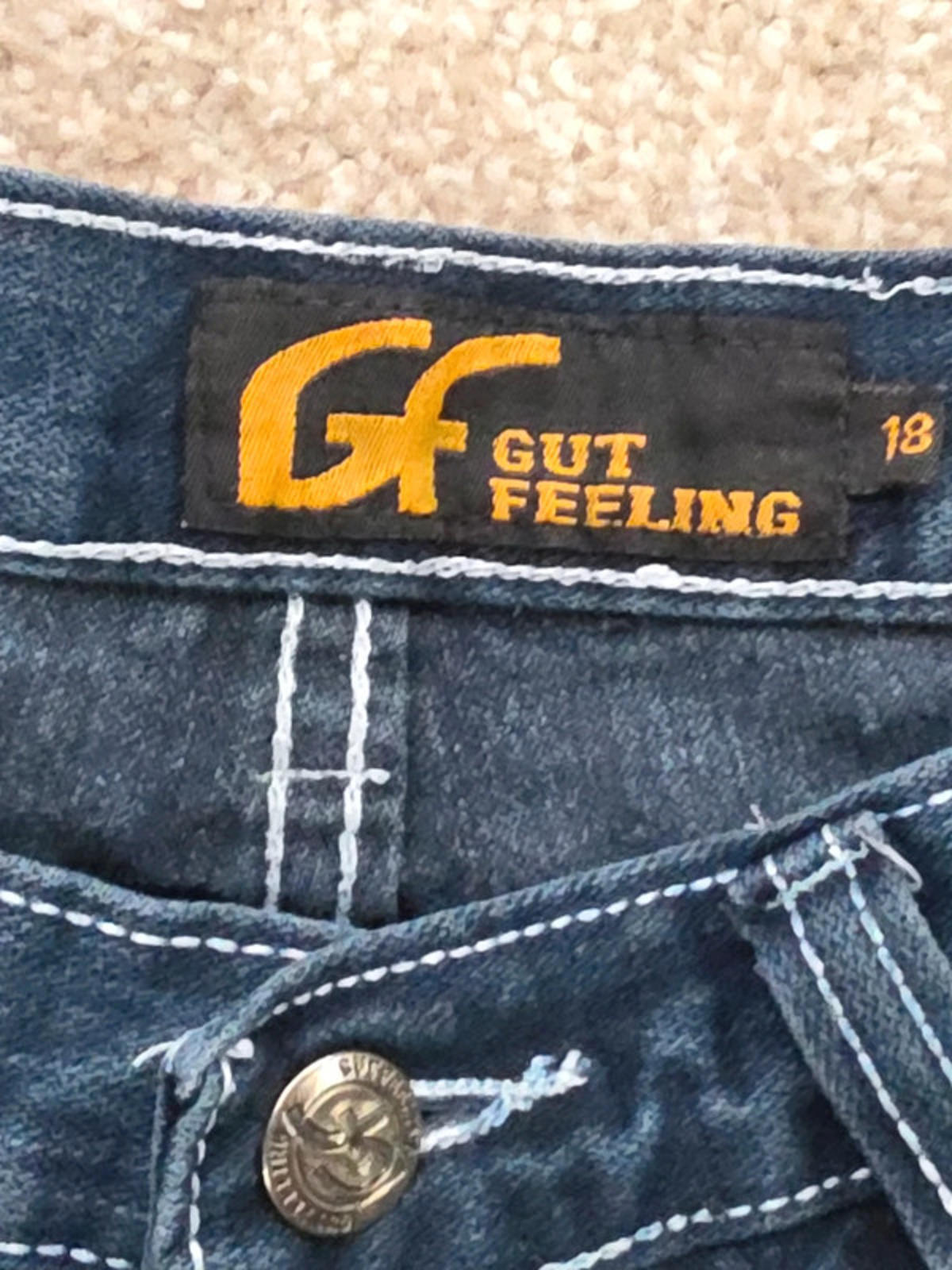Vintage Y2K Gut Feeling Mid Rise Straight Jeans UK Size 10