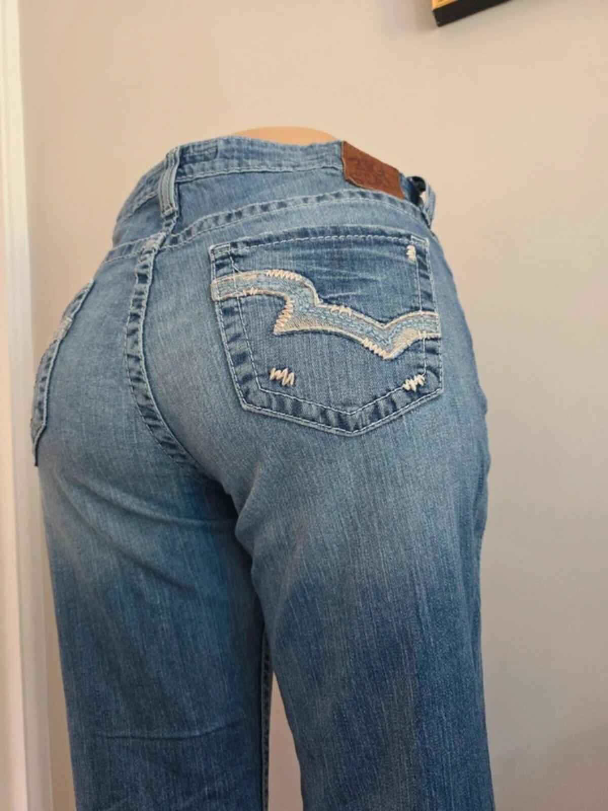 Big Star Mid Rise Bootcut Vintage Y2K Jeans UK Size 16
