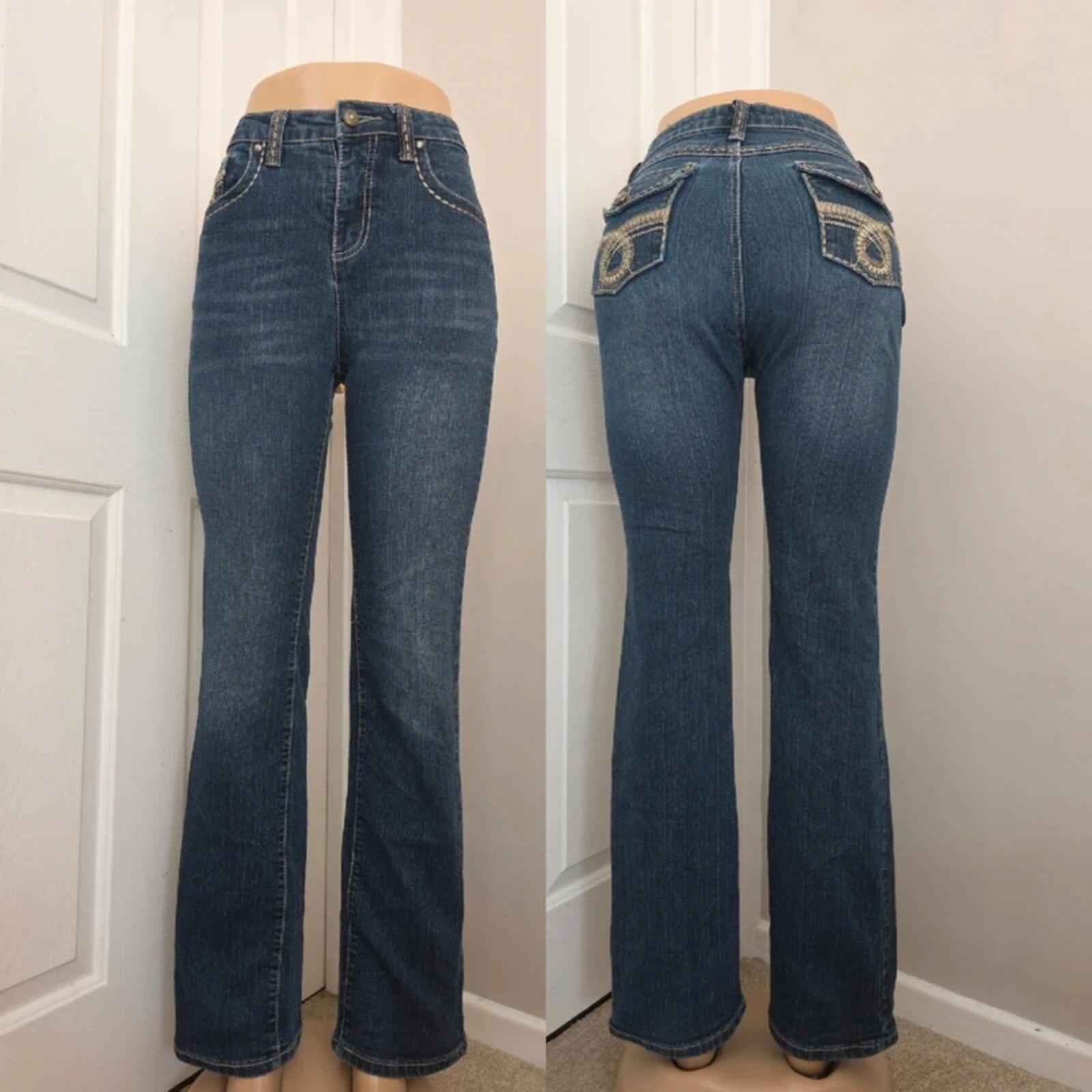 CHO Premium Mid Rise Baby Bootcut Jeans UK Size 10
