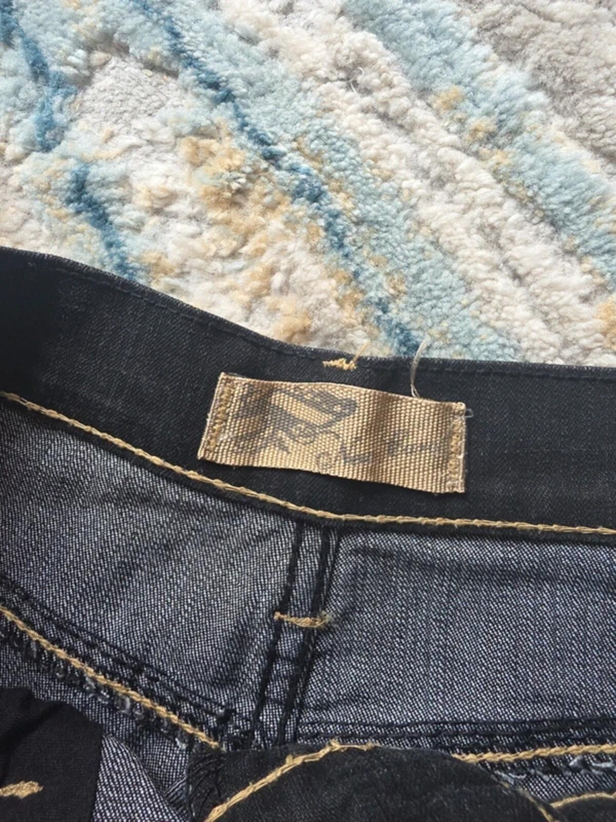 New Caro Vintage Y2K Mid Rise Straight Leg Black Jeans UK Size 8
