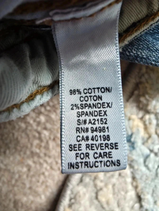 XXI Ultra Low Rise Distressed Baby Bootcut Vintage Y2K Jeans UK Size 4