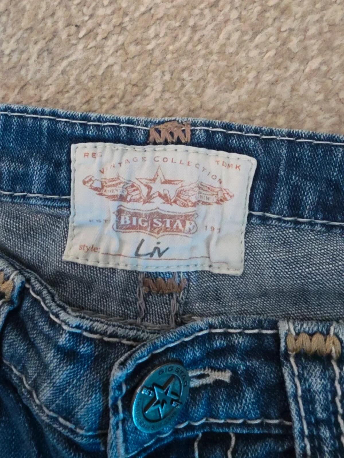 Big Star Low Rise Capri Vintage Y2K Jeans UK Size 10/12