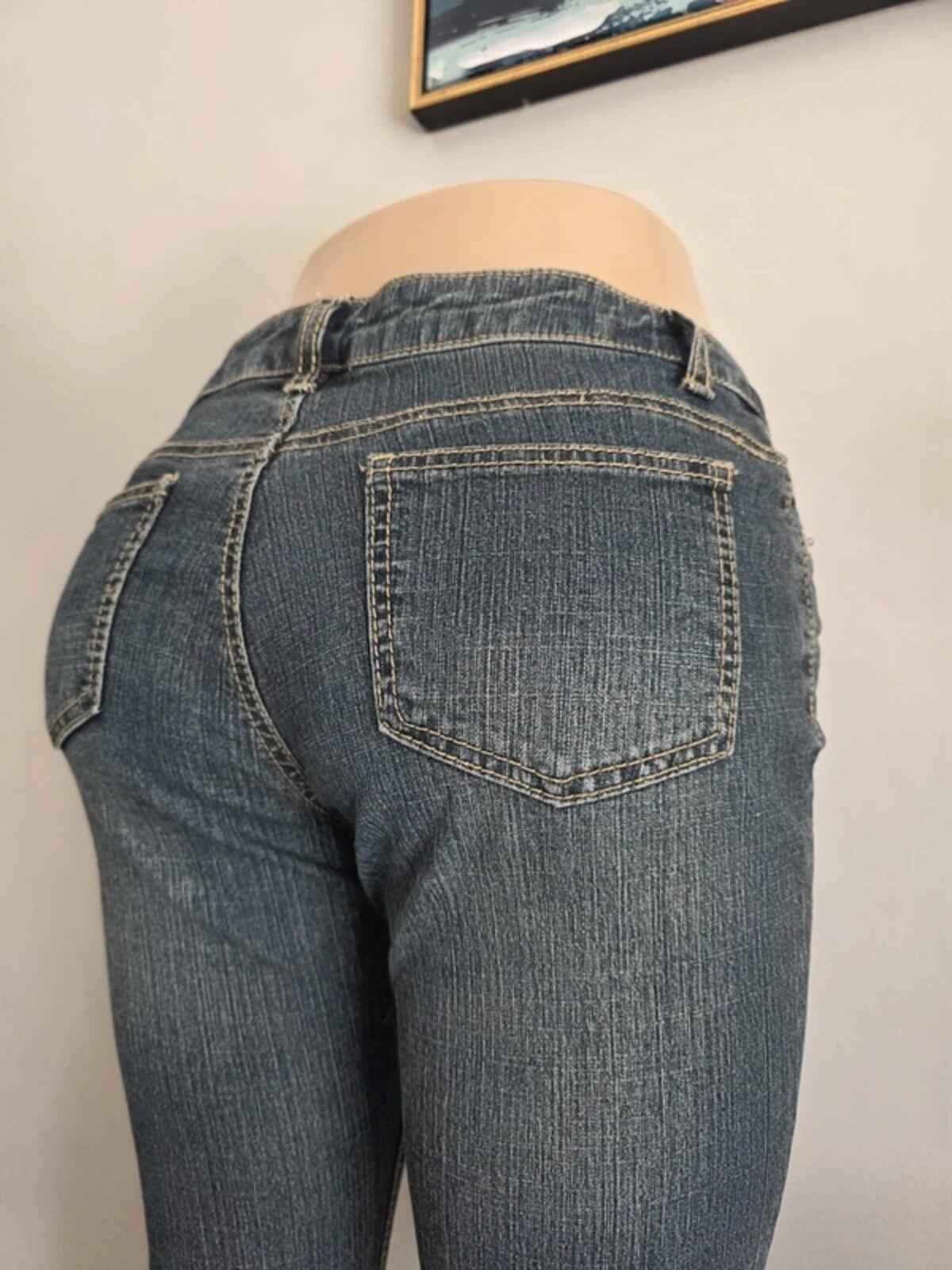 Vintage Y2K J Honey Mid Rise Cropped Jeans UK Size 10