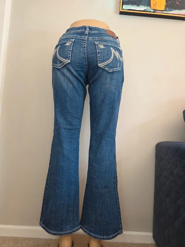 Maurices Mid Rise Bootcut Vintage Y2K Jeans UK Size 8/10 Petite