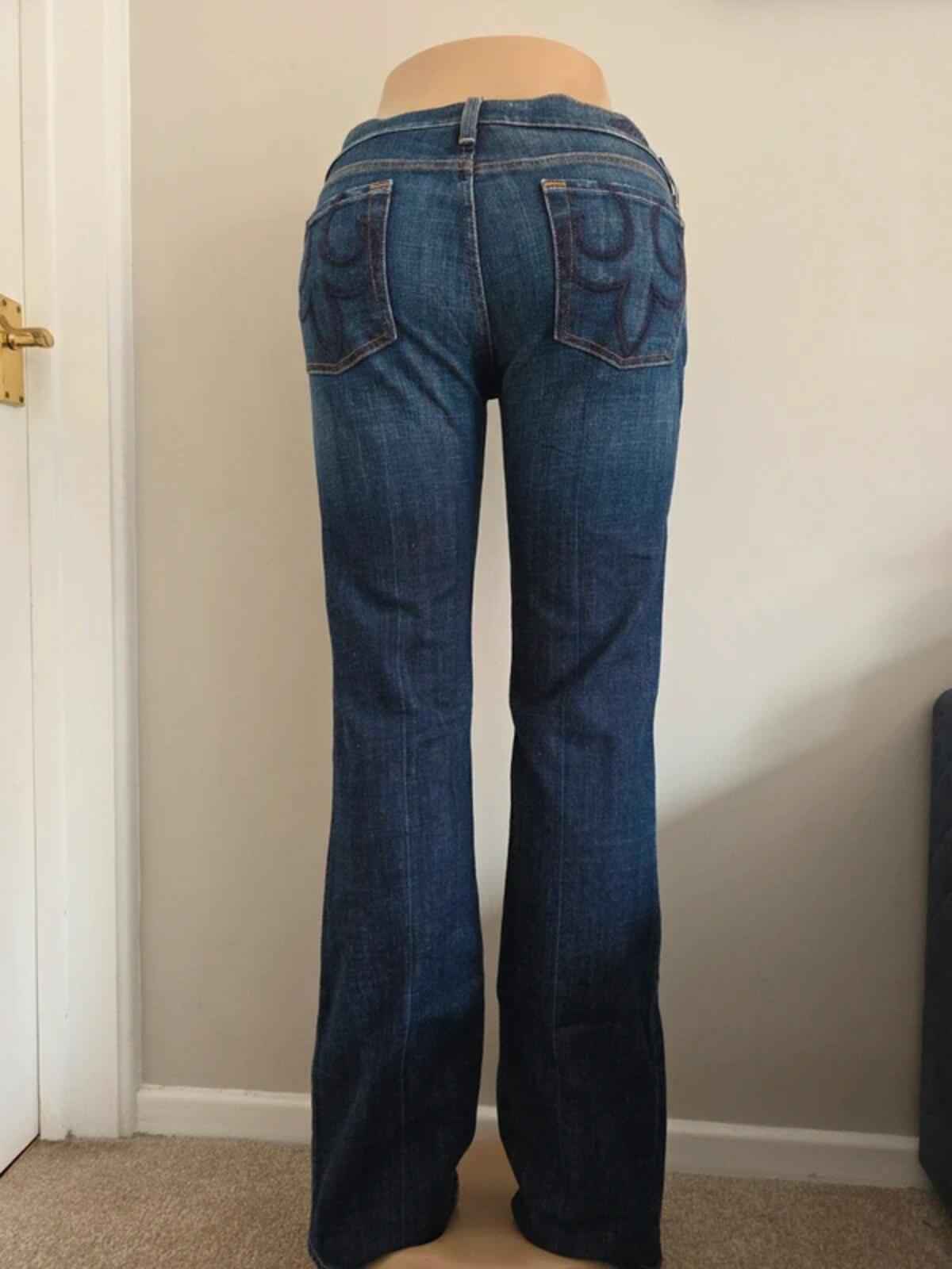 DPD Low Rise Bootcut Vintage Y2K Jeans UK Size 10 Tall