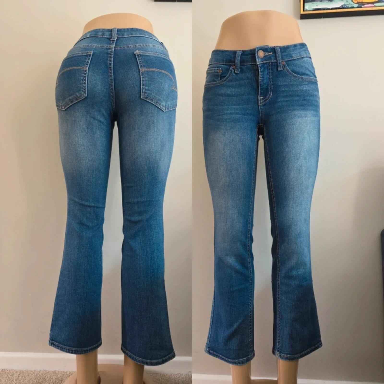 Time and Tru Vintage Y2K Petite Mid Rise Bootcut Jeans UK Size 8