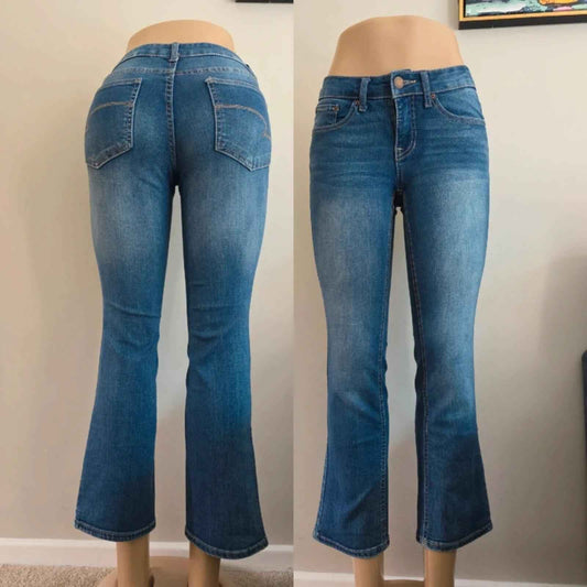 Time and Tru Vintage Y2K Petite Mid Rise Bootcut Jeans UK Size 8