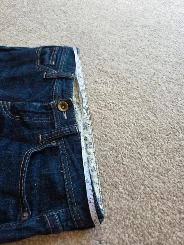 Vintage Y2K Ultra Low Rise Cropped Uniqlo Jeans UK Size 4/6