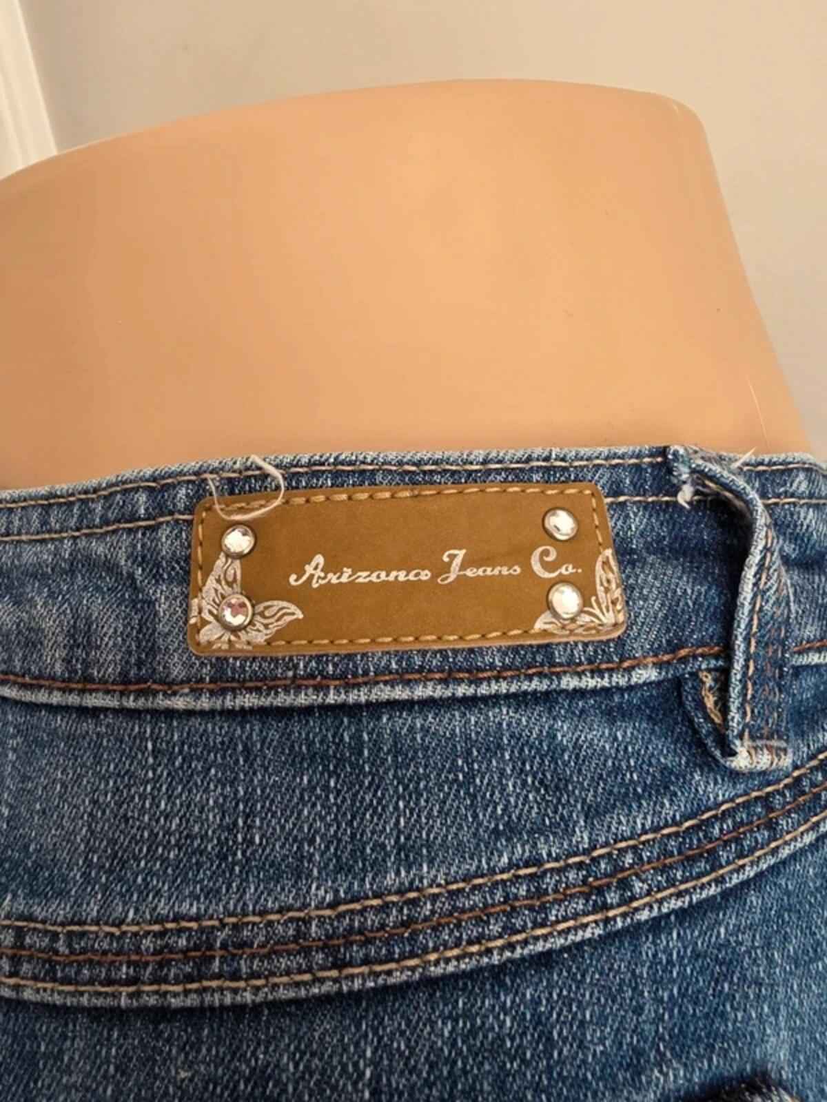 Arizona Mid Rise Flared Jeans UK Size 8 Petite