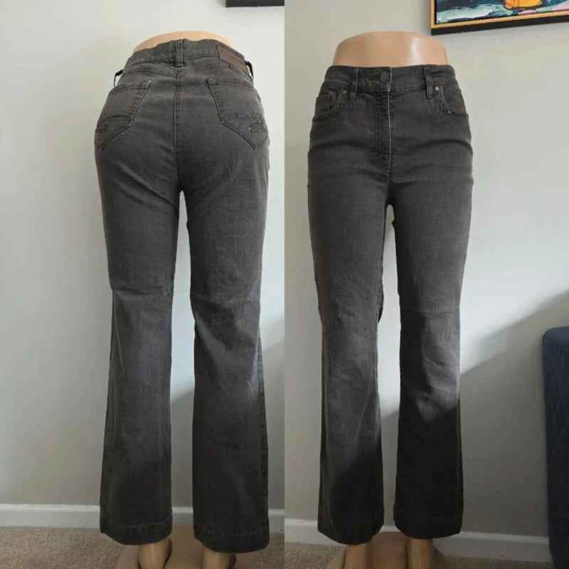 Zerres Mid Rise Straight Relaxed Vintage Y2K Jeans UK Size 10 Petite