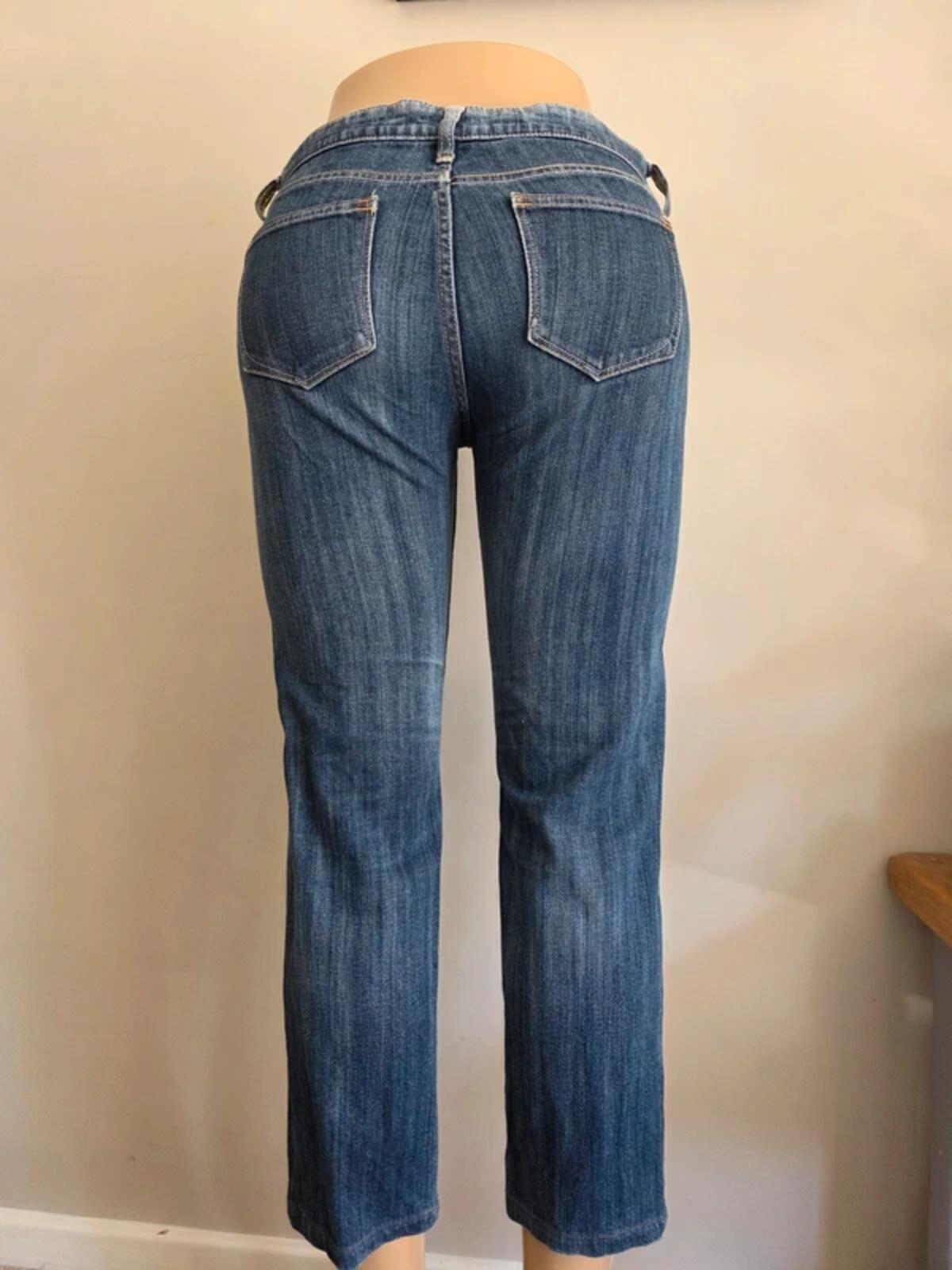 Vintage Y2K G.U. Mid Rise Cropped Jeans UK Size 8 tall