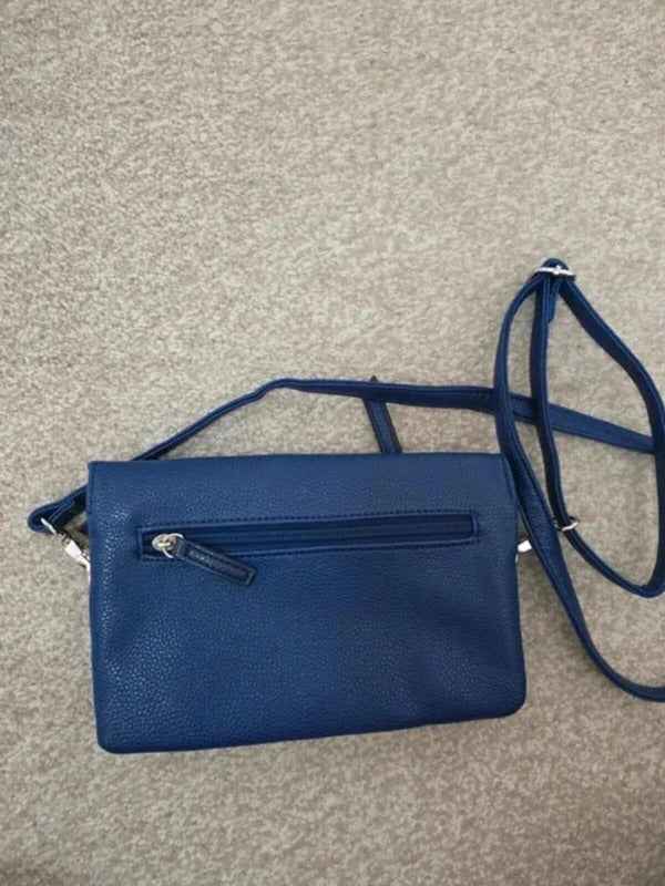 Carpisa Blue Crossbody Wallet Bag Purse