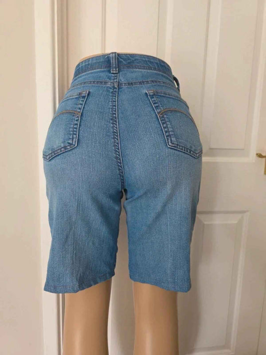 Gloria Vanderbilt High Rise Vintage Y2K Denim Shorts UK Size 12