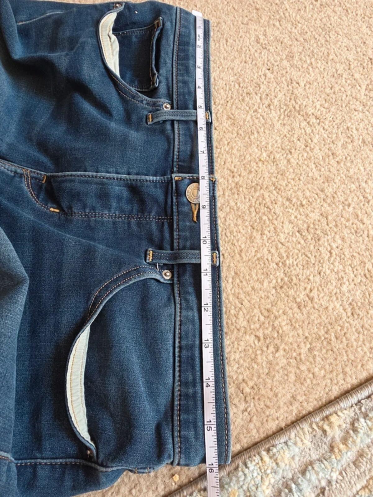 Levi's Vintage Y2K Mid Rise Slim Distressed Jeans UK Size 12