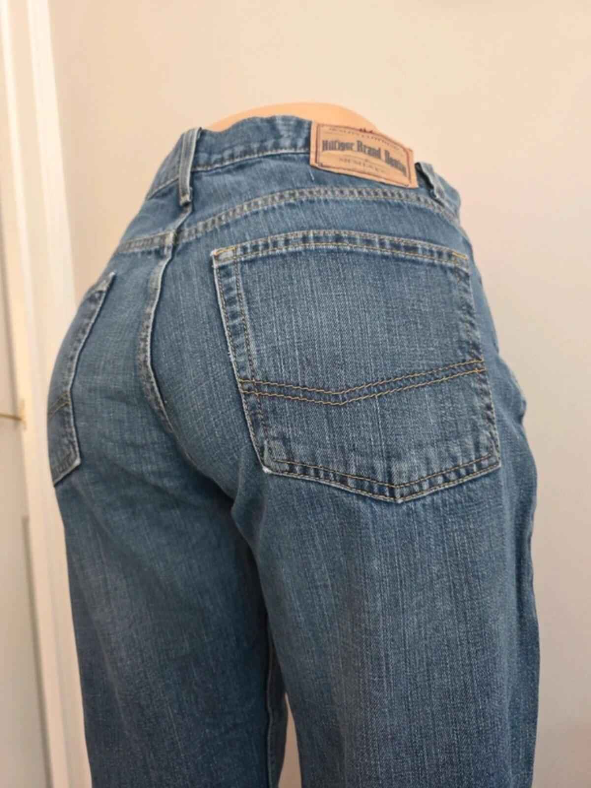 Tommy Hilfiger High Rise Straight Relaxed Vintage Y2K Jeans UK Size 16 Petite
