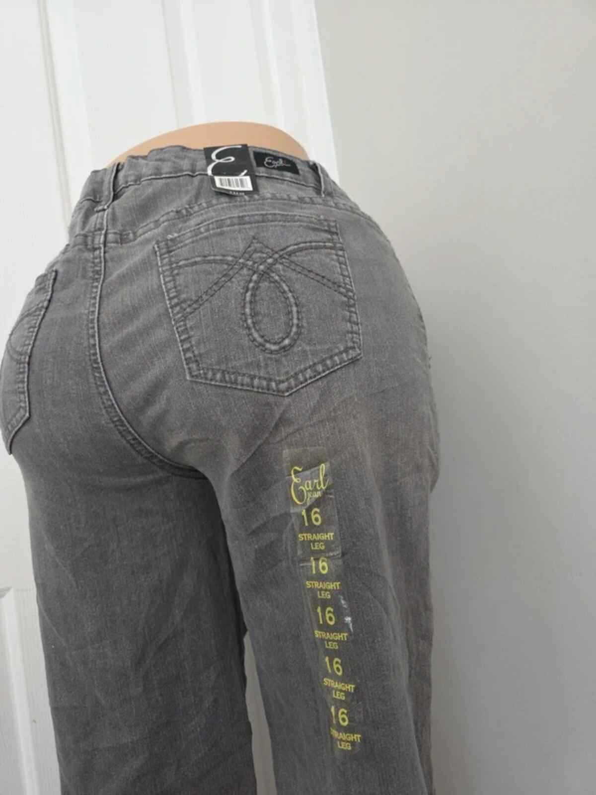 Earl Jean Mid Rise Relaxed Straight Vintage Y2K Jeans UK Size 14