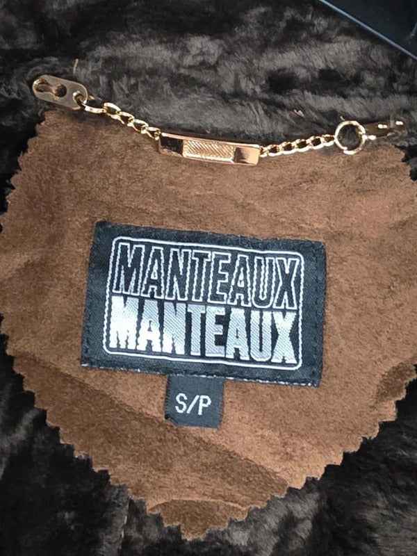 Vintage Y2K Manteaux Faux Shearling Longline Coat UK size S