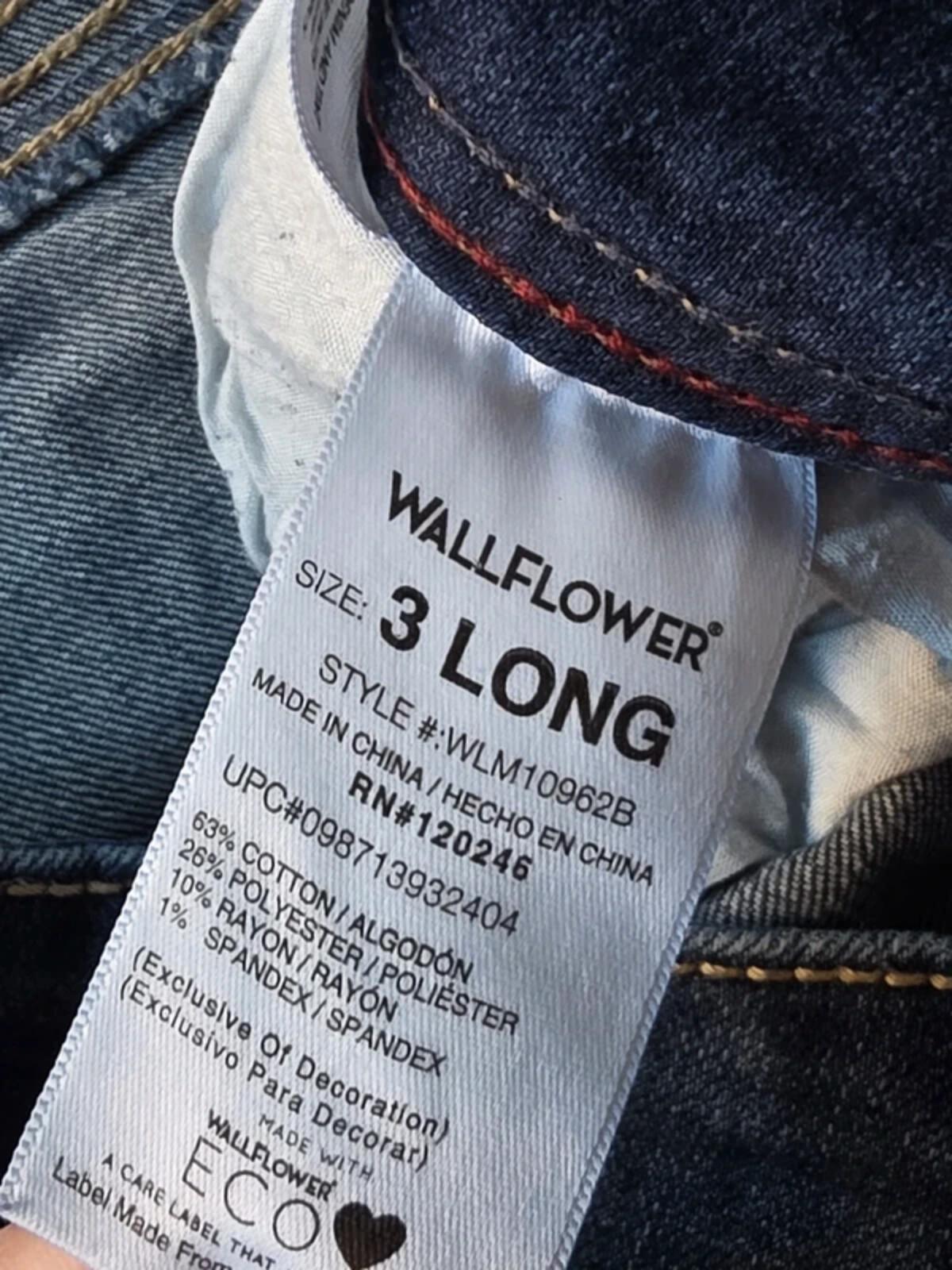 Vintage Y2K WallFlower Low Rise Bootcut Jeans UK Size 8 Tall