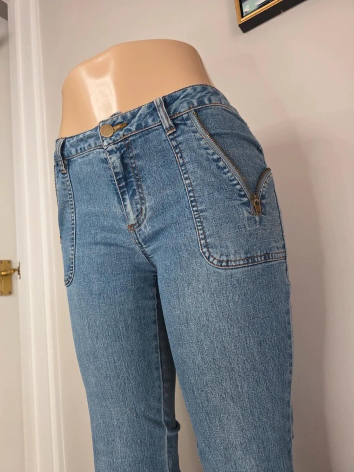 Capucino Mid Rise Flared Jeans UK Size 6/8 Petite
