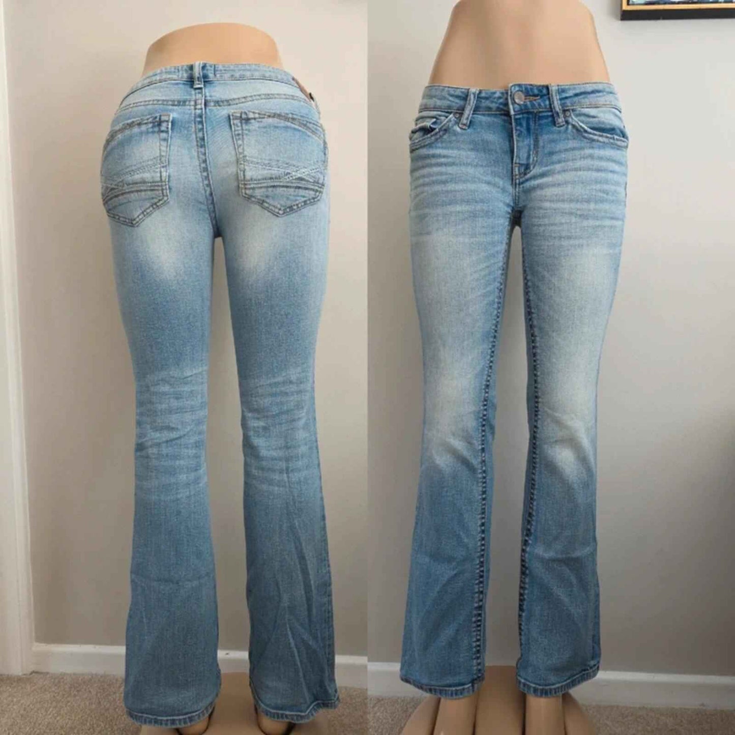 BKE Low Rise Bootcut Vintage Y2K Jeans UK Size 4/6