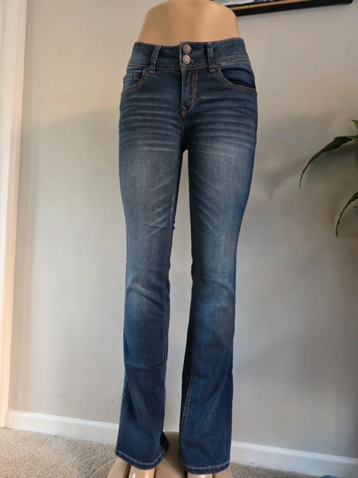 Vintage Y2K WallFlower Low Rise Bootcut Jeans UK Size 8 Tall