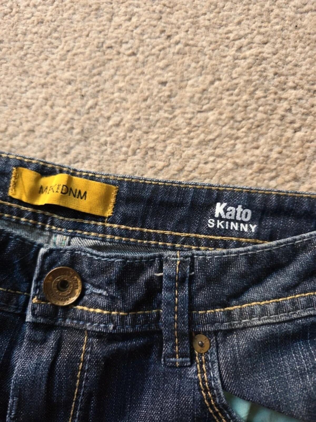 Mek Denim Low Rise Skinny Jeans UK Size 8/10 Tall