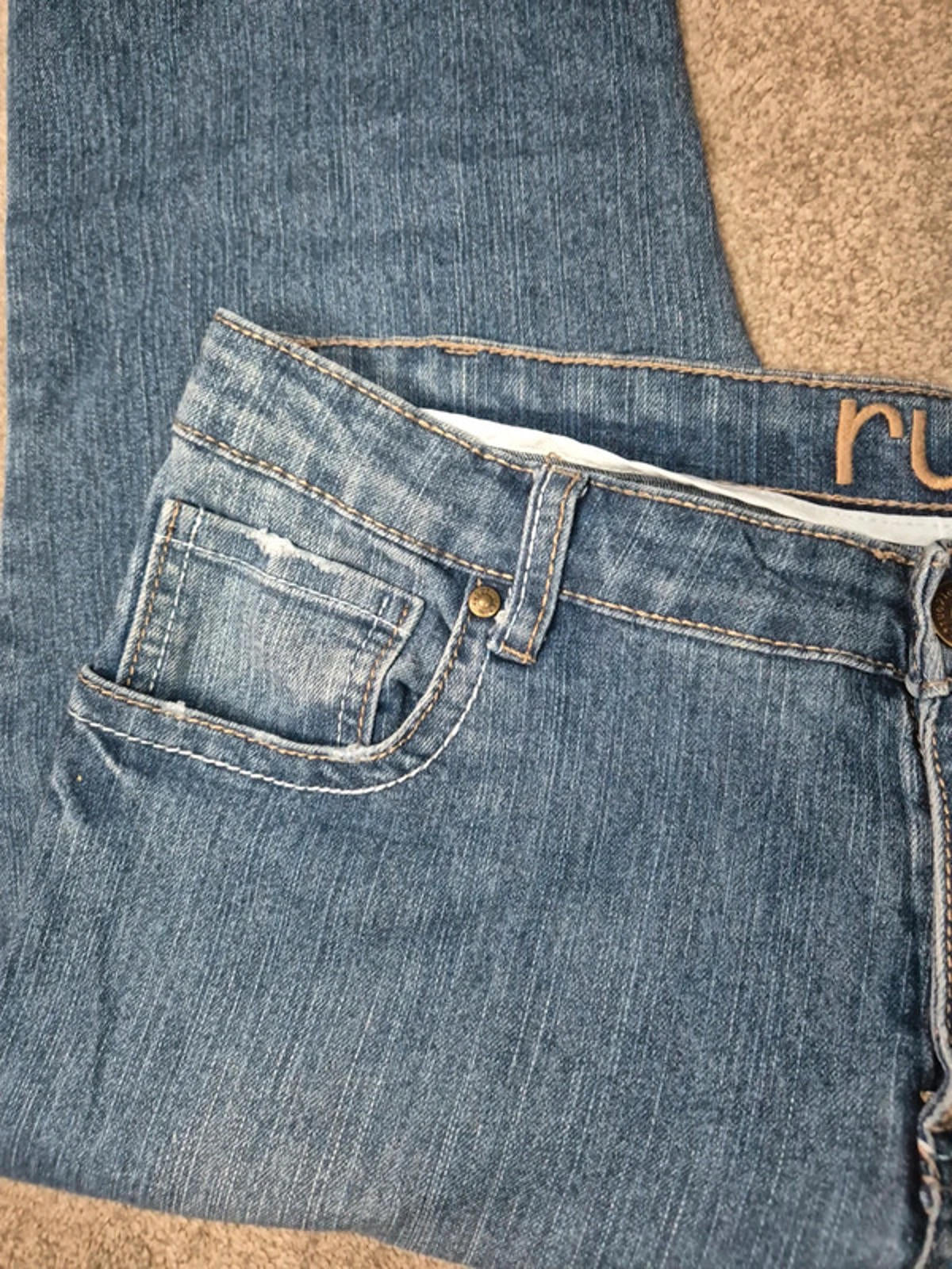 Vintage Y2K Rue21 Mid Rise Flare Jeans – UK 14