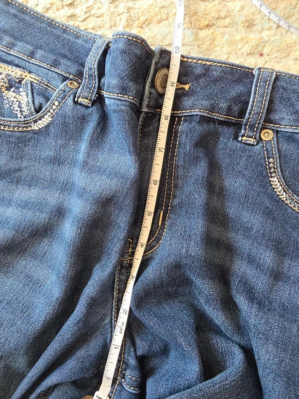 Maurices Mid Rise Bootcut Vintage Y2K Jeans UK Size 14 Tall