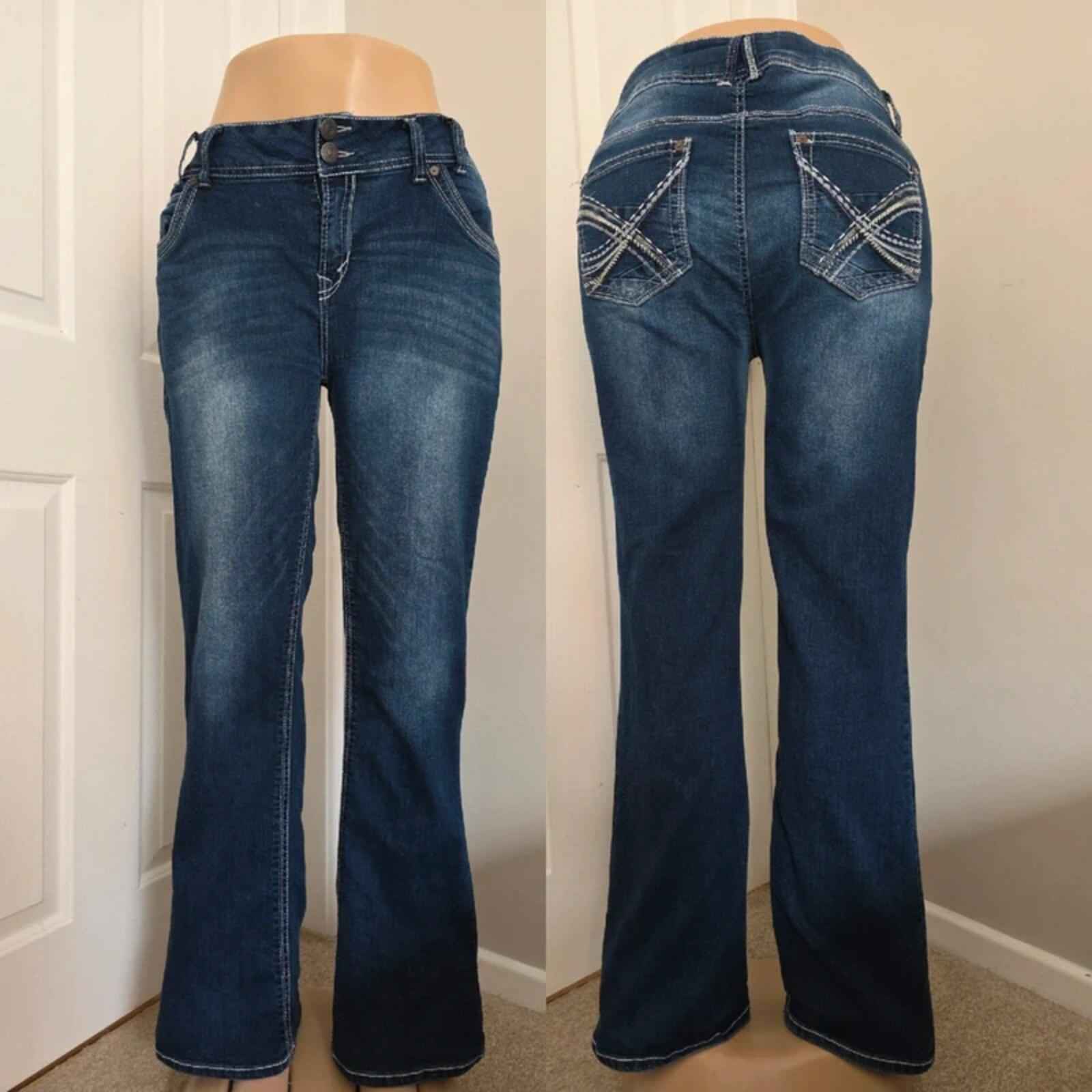 WallFlower Mid Rise Bootcut Vintage Y2K Jeans UK Size 18