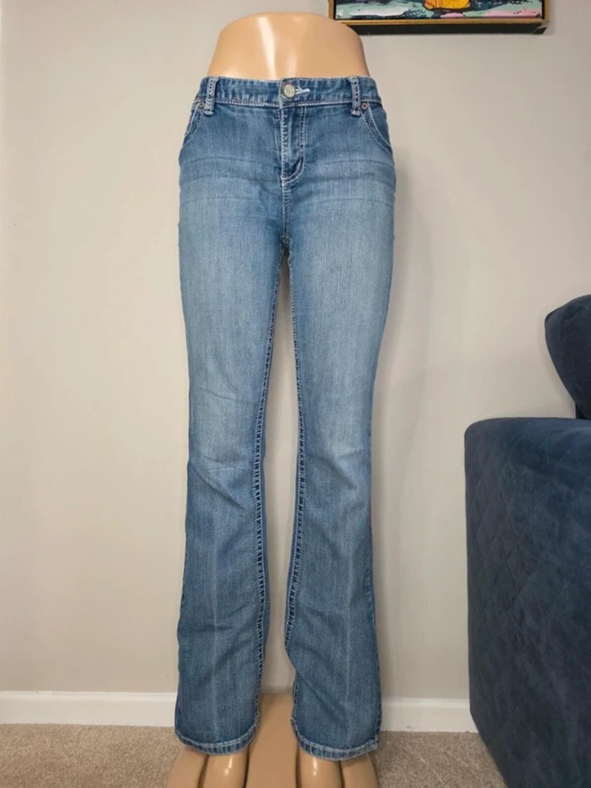 Maurices Tall Mid Rise Bootcut Jeans UK Size 12 Vintage Y2K Tall