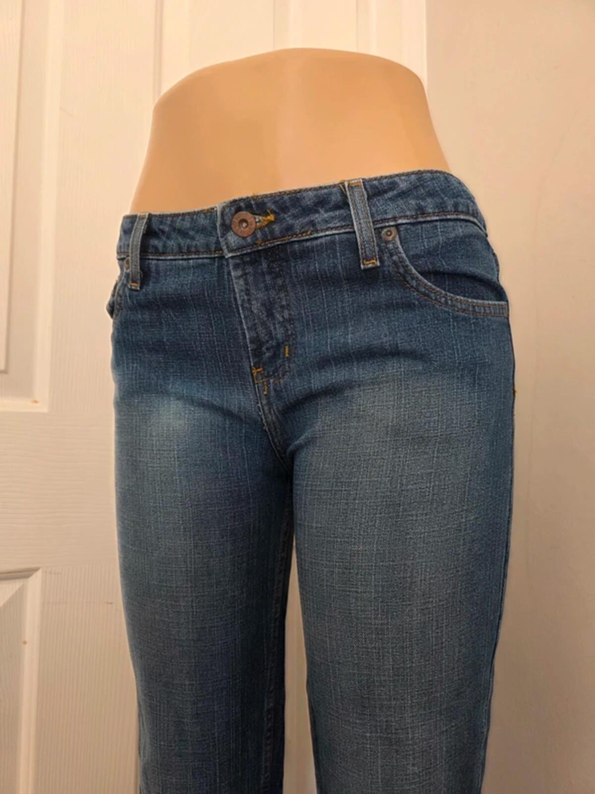 L.E.I. Mid Rise Bootcut Vintage Y2K Jeans UK Size 10 Tall