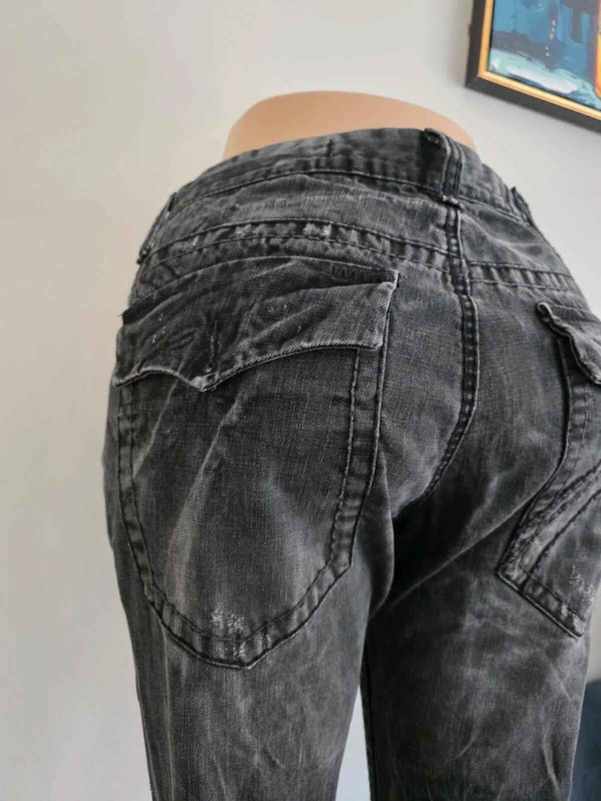 Buckaroo Mid Rise Slim Cropped Vintage Y2K Jeans UK Size 16