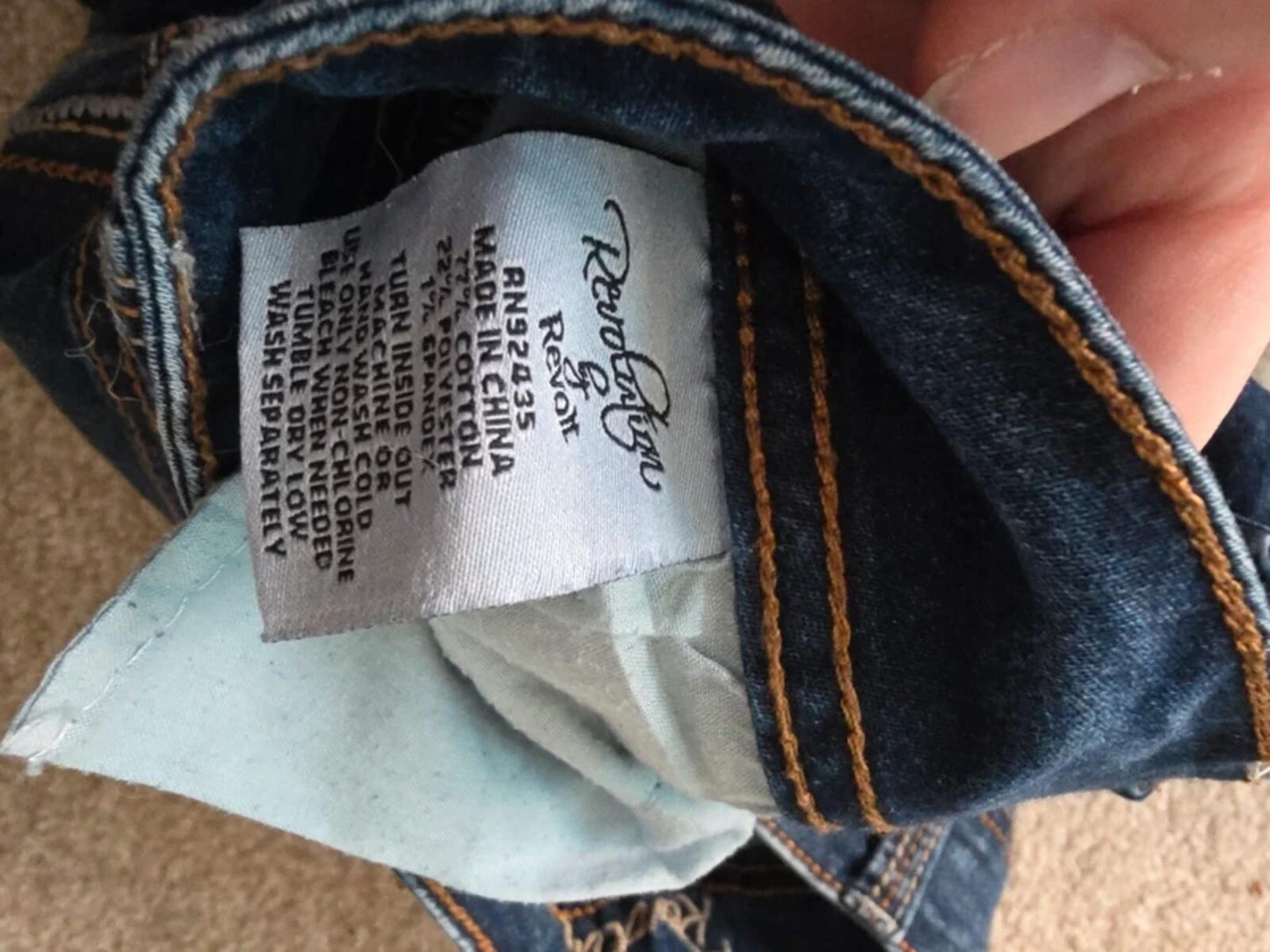 Revolt Low Rise Bootcut Vintage Y2K Jeans UK Size 10/12