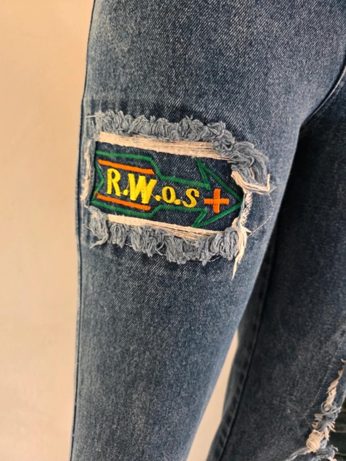 Kong Loon High Rise Mum Jeans UK Size 6 Ankle Length