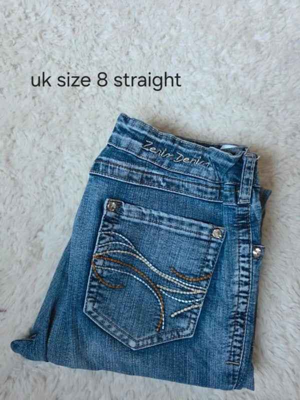 Vintage Y2K Jeans Bundle 9 Pairs Mixed Sizes UK 6-18